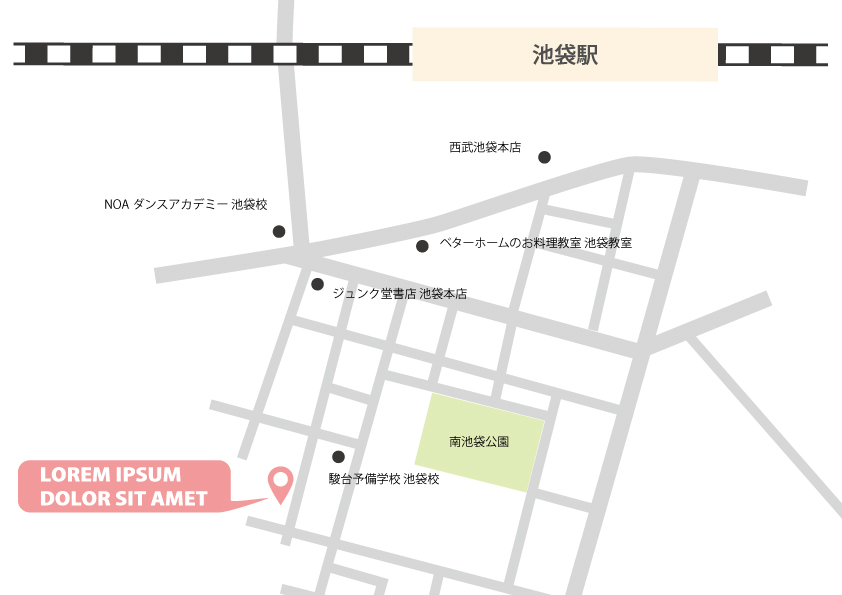 イラストレーター 地図作成 Map ５つのポイントアピアランスと波線パスのアウトライン Web Design 0514